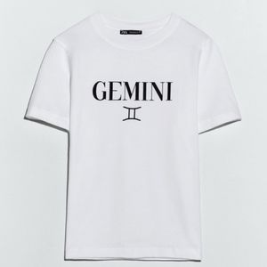 Zara Gemini Horscope Graphic Shirt